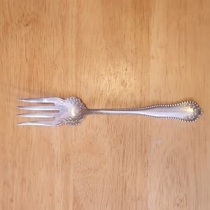 Mayflower pattern silver plated meat fork by Rogers AA